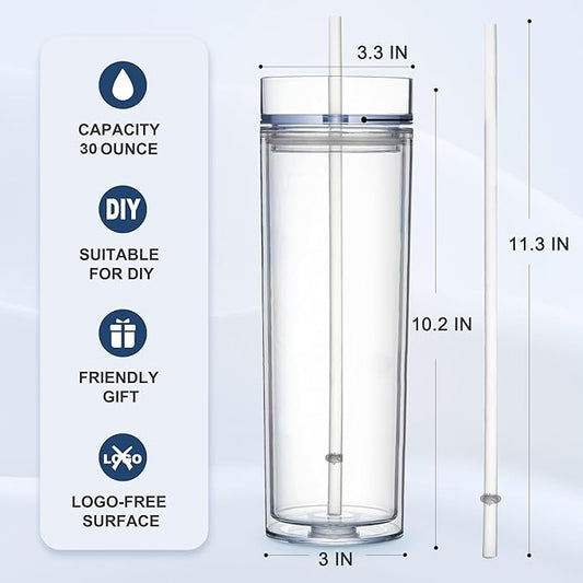 30 OZ Snow Globe Tumbler Made On Live